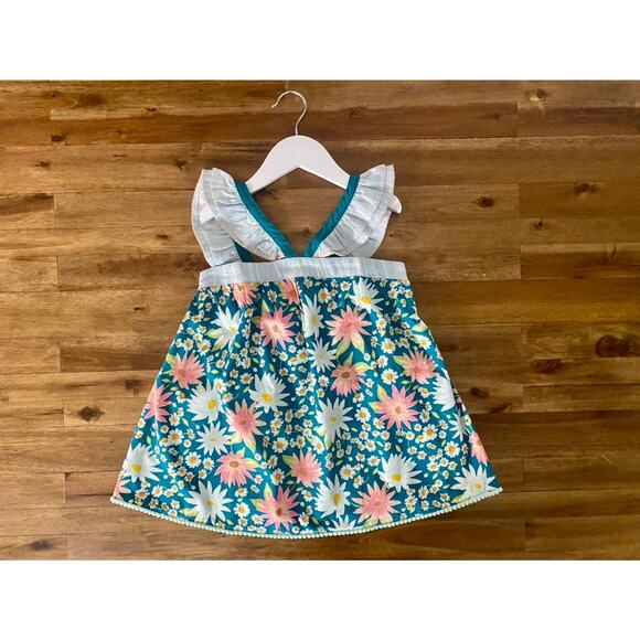 NWT Matilda Jane Dream Chasers Sleeveless Happy Florals Tunic Top Green Pink 8 - Picture 2 of 8